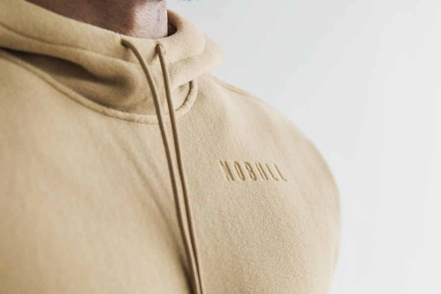 NOBULL Men's Arctic Pullover Hoodie Beige