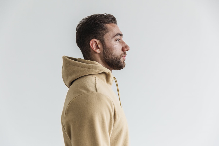 NOBULL Men's Arctic Pullover Hoodie Beige