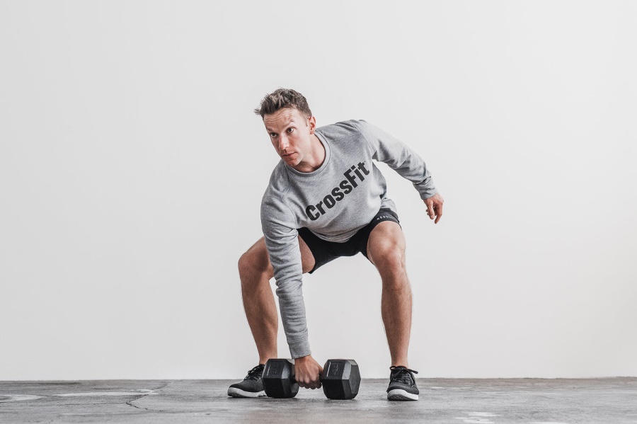 NOBULL Men's Crossfit Crew Sweatshirt Grey