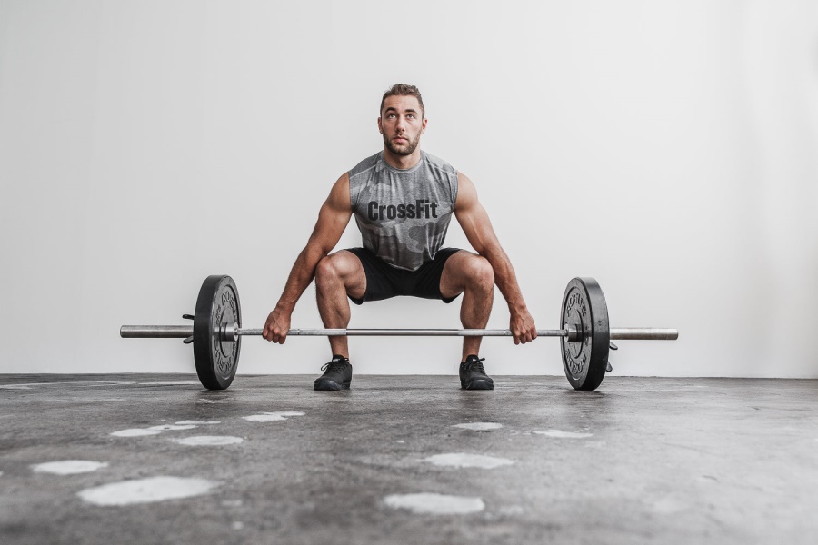 NOBULL Men's Crossfit Sleeveless Tee (Camo) Grey