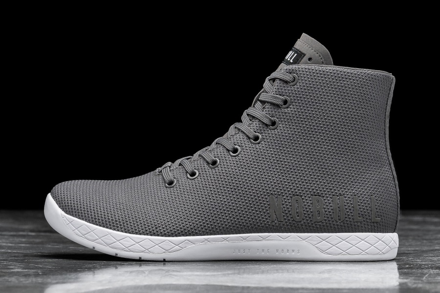 NOBULL Men's High-Top Trainer Dark Grey White
