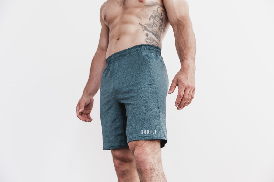NOBULL Men's Lightweight Knit Short 9" Teal