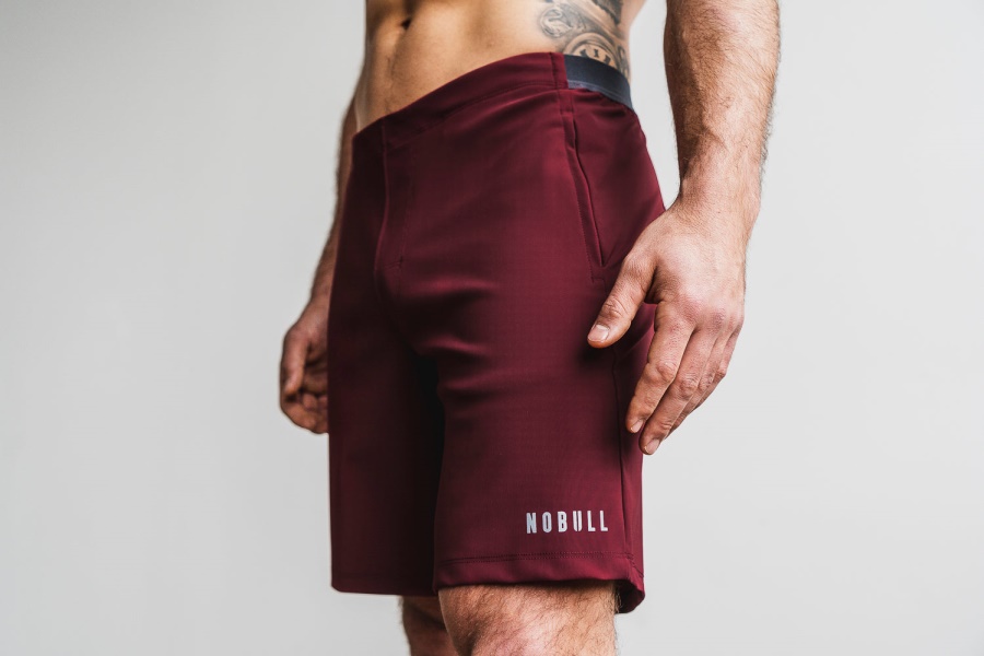 NOBULL Men's Lightweight Short 9" Cabernet
