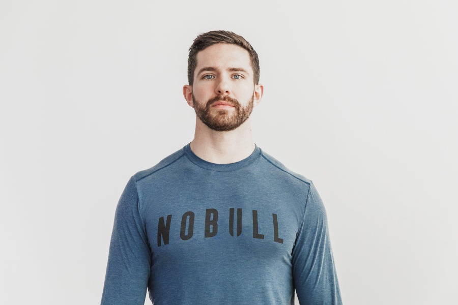NOBULL Men's Long Sleeve Tee Deep