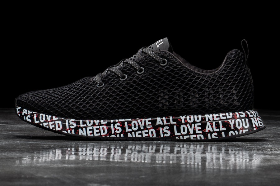 NOBULL Men's Mesh Runner All You Need Is Love Black