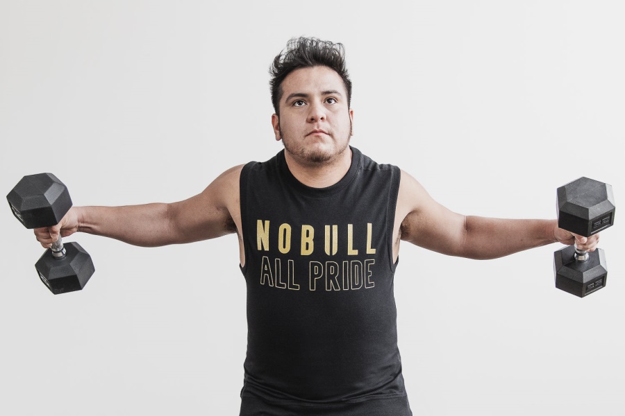 NOBULL Sleeveless Crew Sweatshirt (Pride) Black