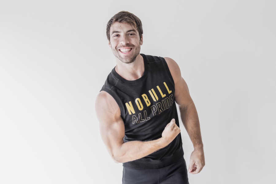 NOBULL Sleeveless Crew Sweatshirt (Pride) Black